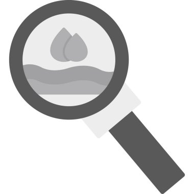 Düz biçimli büyüteç arama simgesi bul