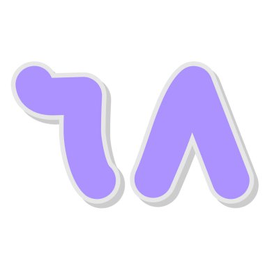 Harflerin harf alfabesi çizgi film tarzında.