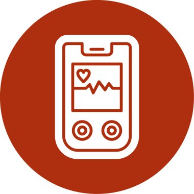 Bir telefon simgesinin vektör illüstrasyonu