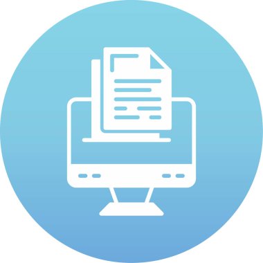 Bilgisayar. Web simgesi vektör illüstrasyonu