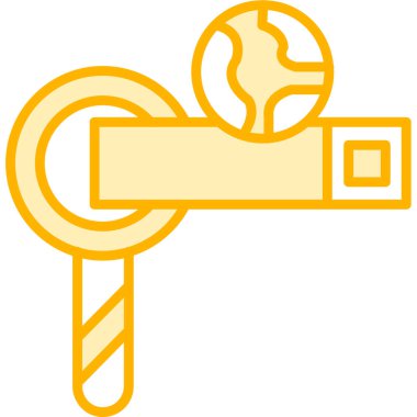 anahtar simgesi. Web için temel vektör simgelerinin basit illüstrasyonu