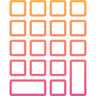 boş kare çerçevelerin vektör kümesi