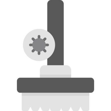 Bir dişlinin modern simgesinin vektör çizimi