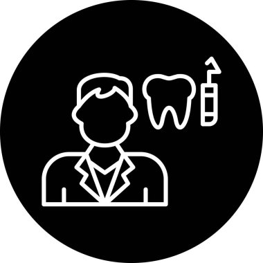 diş simgesi vektör illüstrasyonu