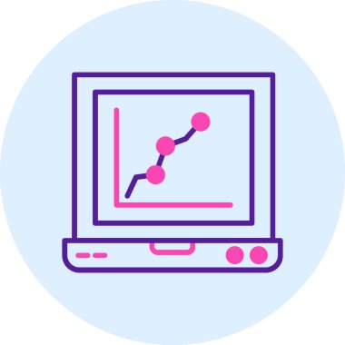 Bilgisayar. Web simgesi basit illüstrasyon