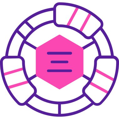 Modern bir simgenin vektör illüstrasyonu