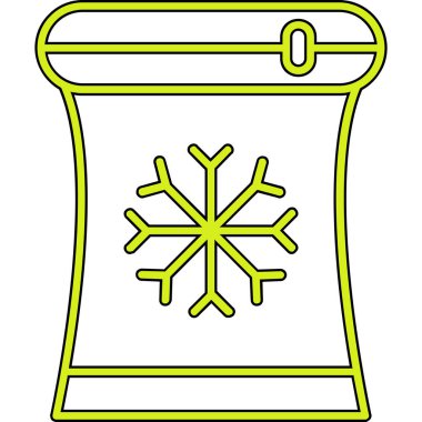 kış soğuk içecek ikonu dolgulu ana hatları tarzında