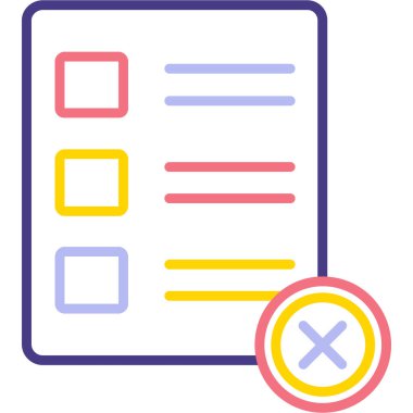 Liste. Web simgesi basit illüstrasyon