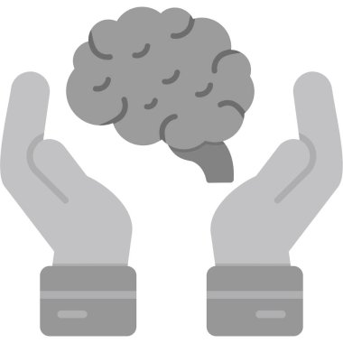 beyin bulutu vektör simgesi