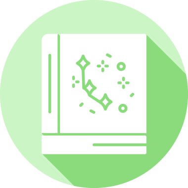 Bir kitap simgesinin vektör illüstrasyonu