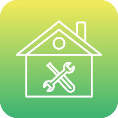 ev simgesi, vektör illüstrasyonu