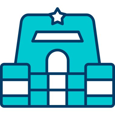 bayrak ikonu vektör illüstrasyonu