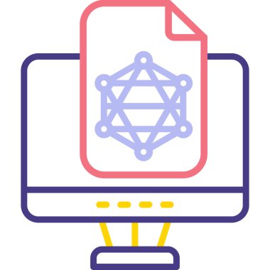 Web tasarımı basit simgesi