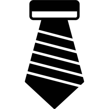 kravat simgesi, basit vektör illüstrasyonu