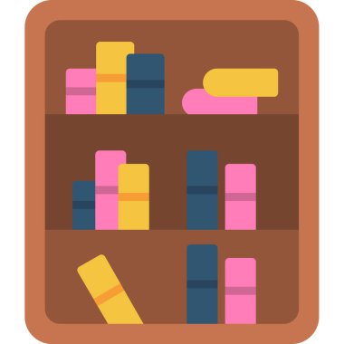 Kitaplar. Web simgesi basit illüstrasyon