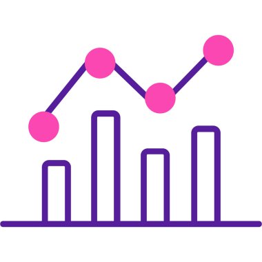 Bar çizelgesi. Web simgesi basit illüstrasyon