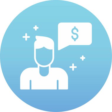 Dolar. Web simgesi basit tasarım