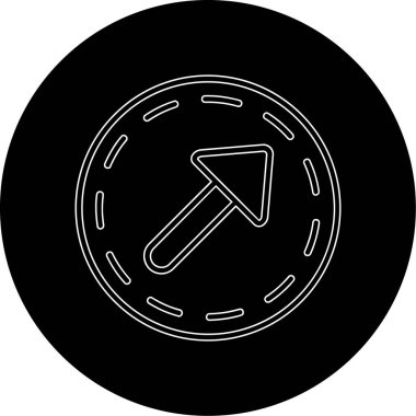 Bir pusula simgesinin vektör illüstrasyonu