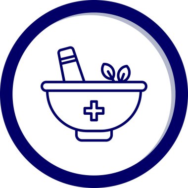 Havan topu. Web simgesi basit illüstrasyon