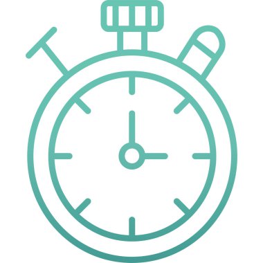 Saat. Web simgesi basit illüstrasyon