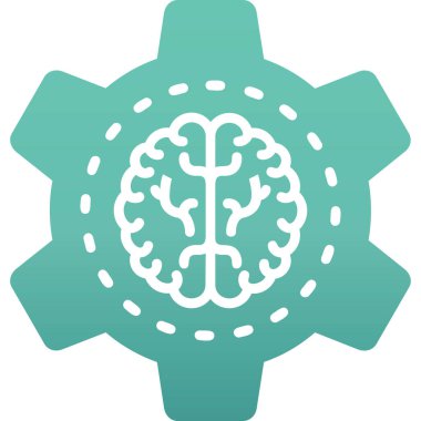 beyin vektör çizgisi simgesi