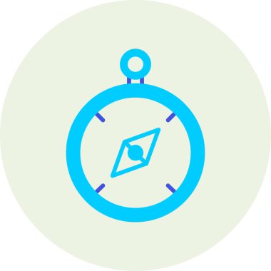 Pusula. Web simgesi basit illüstrasyon