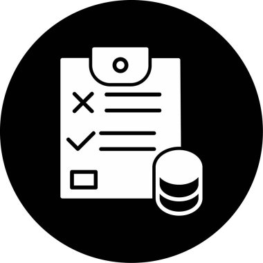 rapor web simgesi, vektör illüstrasyonu