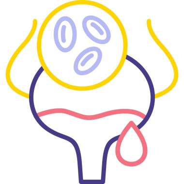 Kadın vücudu. Web simgesi vektör illüstrasyonu