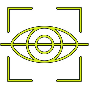 Göz simgesini, basit vektör çizim