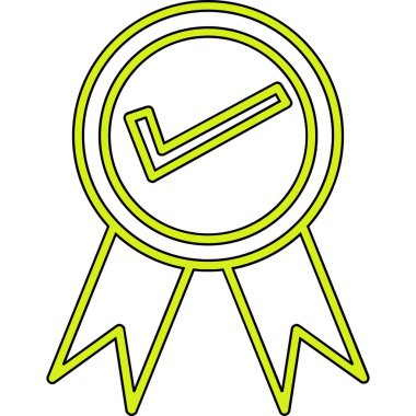 Ödül madalyası. Web simgesi basit illüstrasyon