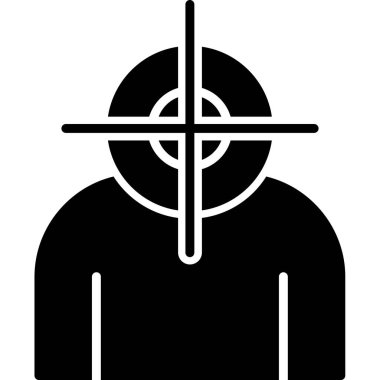 hedef simge vektör illüstrasyonu