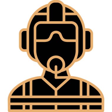 vector illustration of pilot