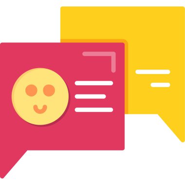 Sohbet iletisi vektör simgesi