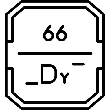 Kimyasal simge vektör çizimi