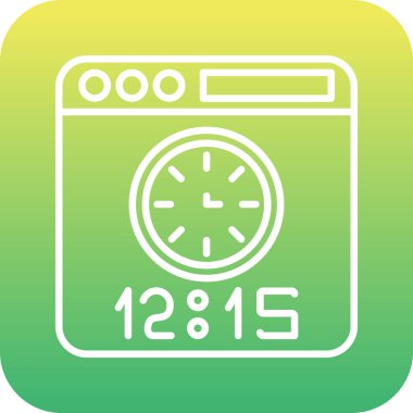 Tek bir modern takvimin vektör illüstrasyonu