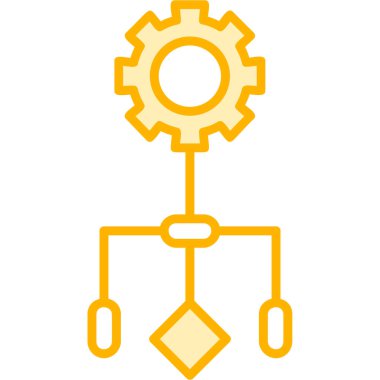 dişli simgesinin vektör illüstrasyonu