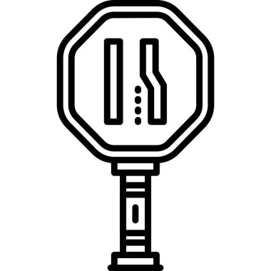 Araba motoru simgesi. Web için basit bir araba motoru vektör simgesi çizimi