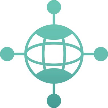 Küre. Web simgesi basit tasarım