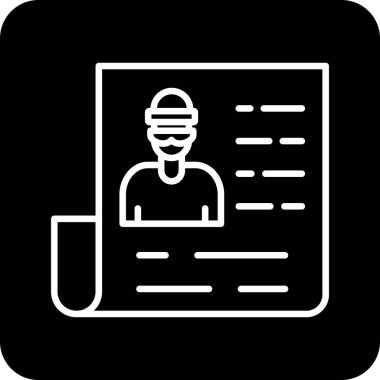 Bir doktor simgesinin vektör çizimi