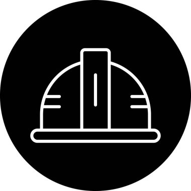 Kask ağ simgesi, vektör illüstrasyonu