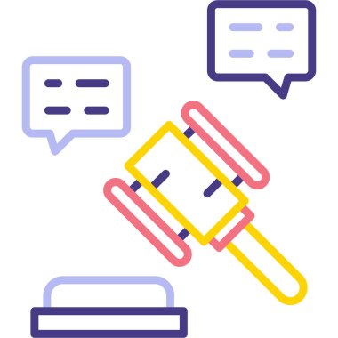 Hakim tokmak simgesi - taslak biçimi