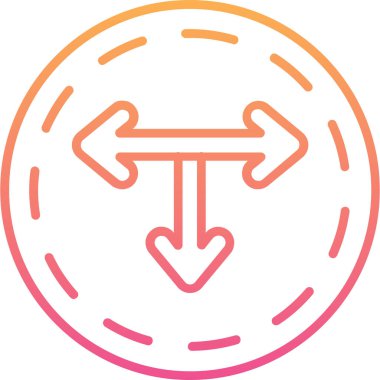 Okun yönünü belirten ok simgesi - taslak biçimi