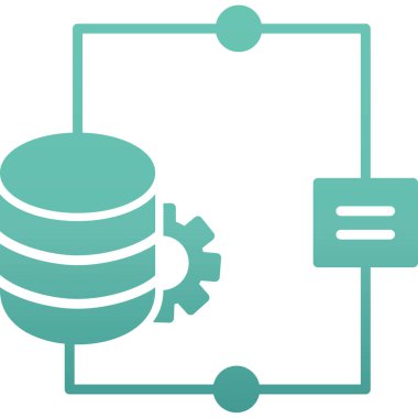 Veri merkezi. Basit tasarım. vektör illüstrasyonu