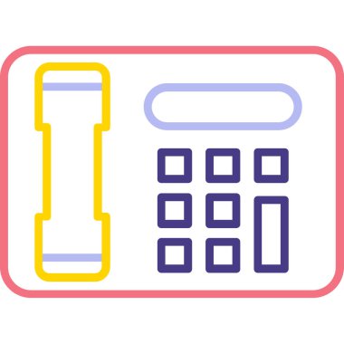 Hesap makinesi. Web simgesi basit illüstrasyon