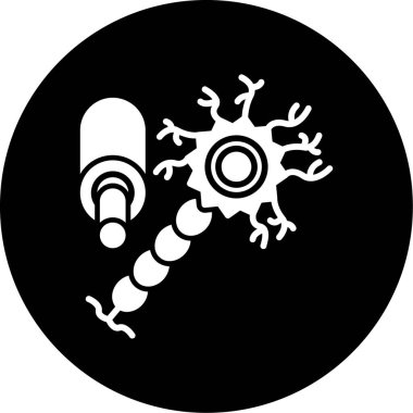 covid - 19 virüs simgesi, vektör illüstrasyonu, beyaz arkaplanda izole.