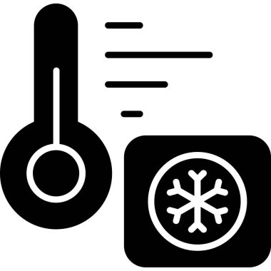 sıcaklık simgesi vektör illüstrasyonu