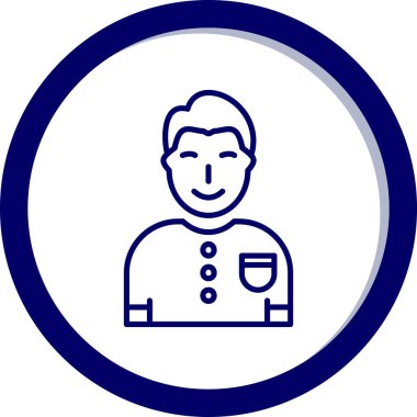 Adamım. Web simgesi basit illüstrasyon