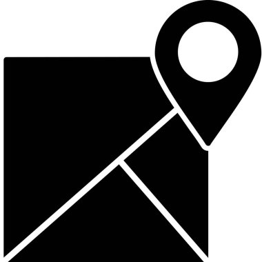 harita konumu pin vektörü simgesi