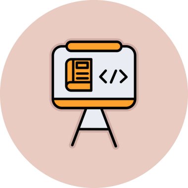 Ağ simgesi. Web kodlamasının vektör illüstrasyonu