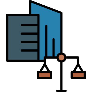 mahkeme adalet hukuku simgesi doldurulmuş özet biçimi